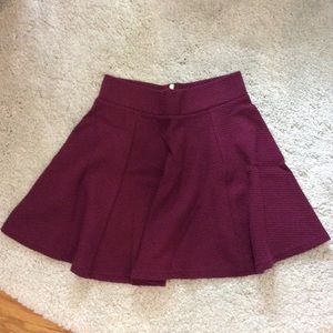 Burgundy skirt